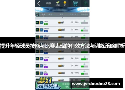 提升年轻球员技能与比赛表现的有效方法与训练策略解析 提升年轻球员技能与比赛表现的有效方法与训练策略解析